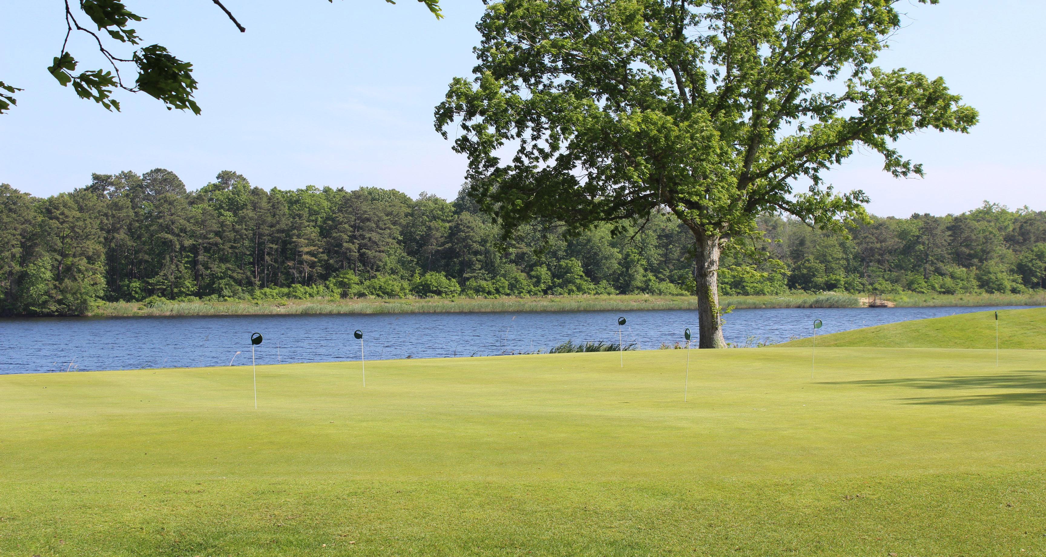 The putting and chipping green at Ocean Acres Country Club. 